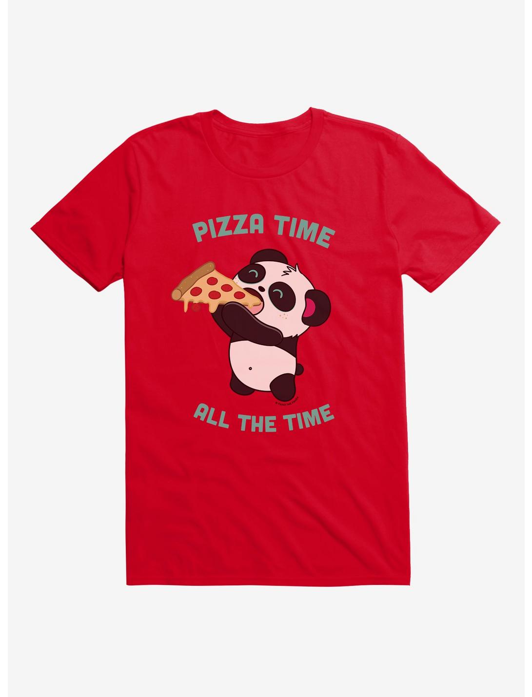 BL Creators: Hungry Rabbit Studio Pandi The Panda Pizza Time All The Time T-Shirt, , hi-res