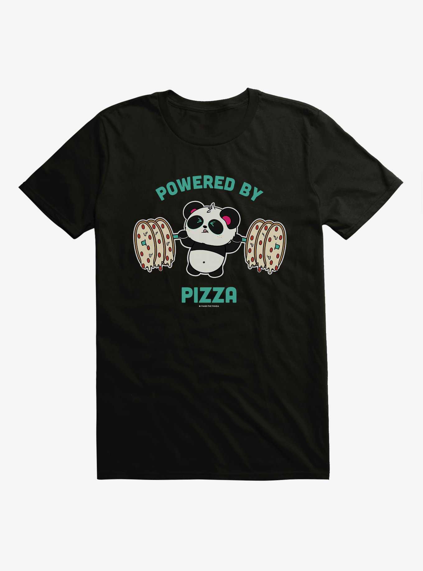 BL Creators: Hungry Rabbit Studio Pandi The Panda Powered By Pizza T-Shirt, , hi-res