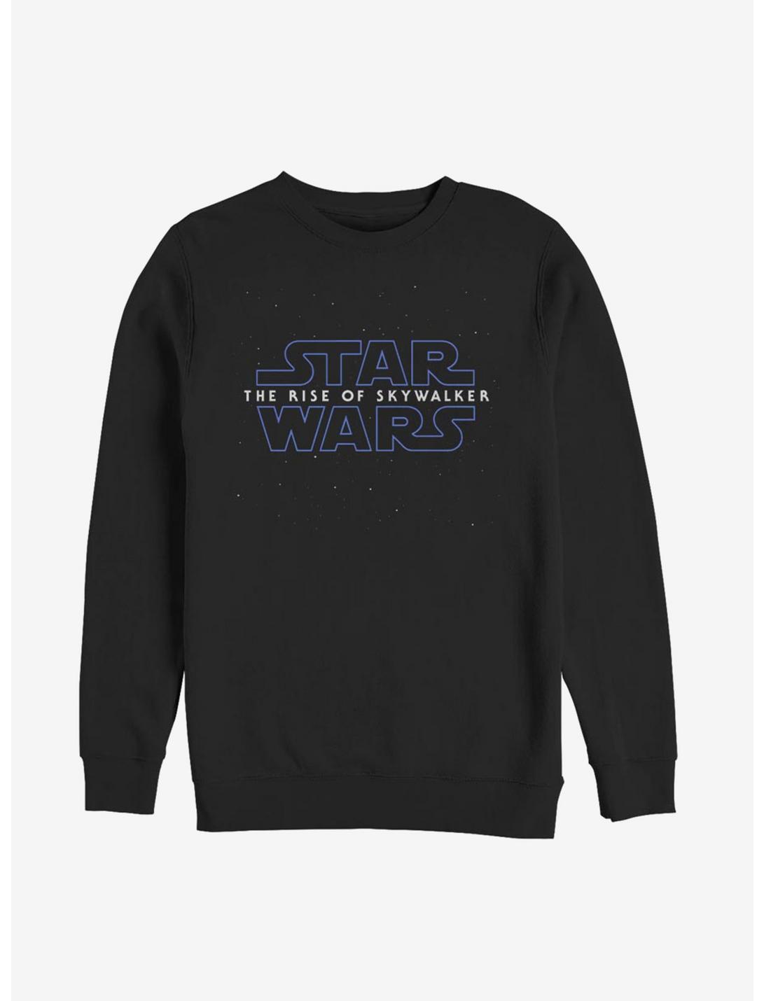 Star Wars Episode IX The Rise Of Skywalker Classic Galaxy Logo Sweatshirt, BLACK, hi-res