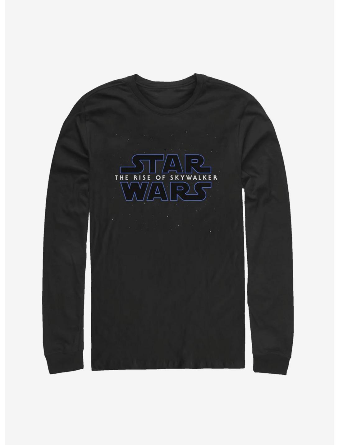 Star Wars Episode IX The Rise Of Skywalker Classic Galaxy Logo Long-Sleeve T-Shirt, BLACK, hi-res