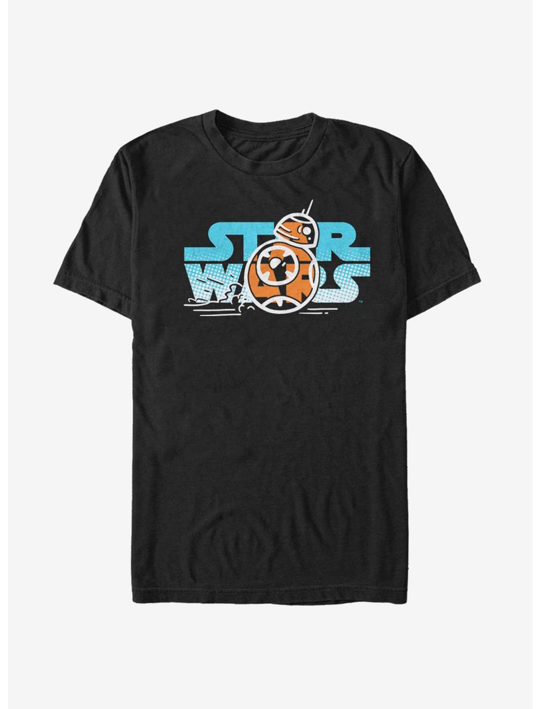 Star Wars Episode IX The Rise Of Skywalker BB-8 Foil T-Shirt, BLACK, hi-res