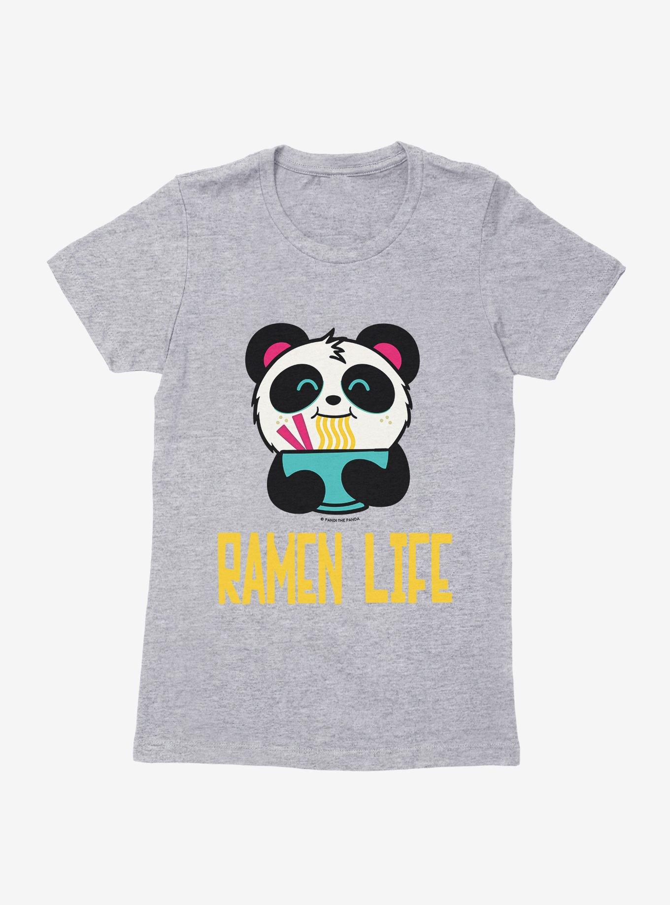 BL Creators :Hungry Rabbit Studio Pandi The Panda Ramen Life Womens T-Shirt, , hi-res