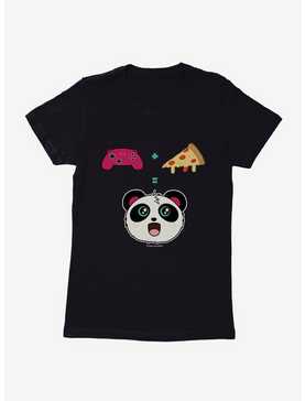 BL Creators: Hungry Rabbit Studio Pandi The Panda Video Games + Pizza Womens T-Shirt, , hi-res