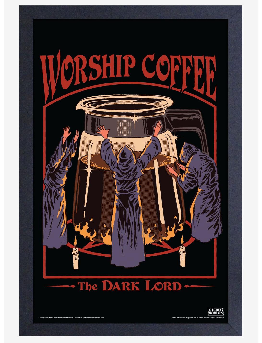 Worship Coffee Framed Print By Steven Rhodes, , hi-res