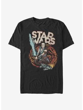 Star Wars Episode IX The Rise Of Skywalker Rey Battle T-Shirt, , hi-res