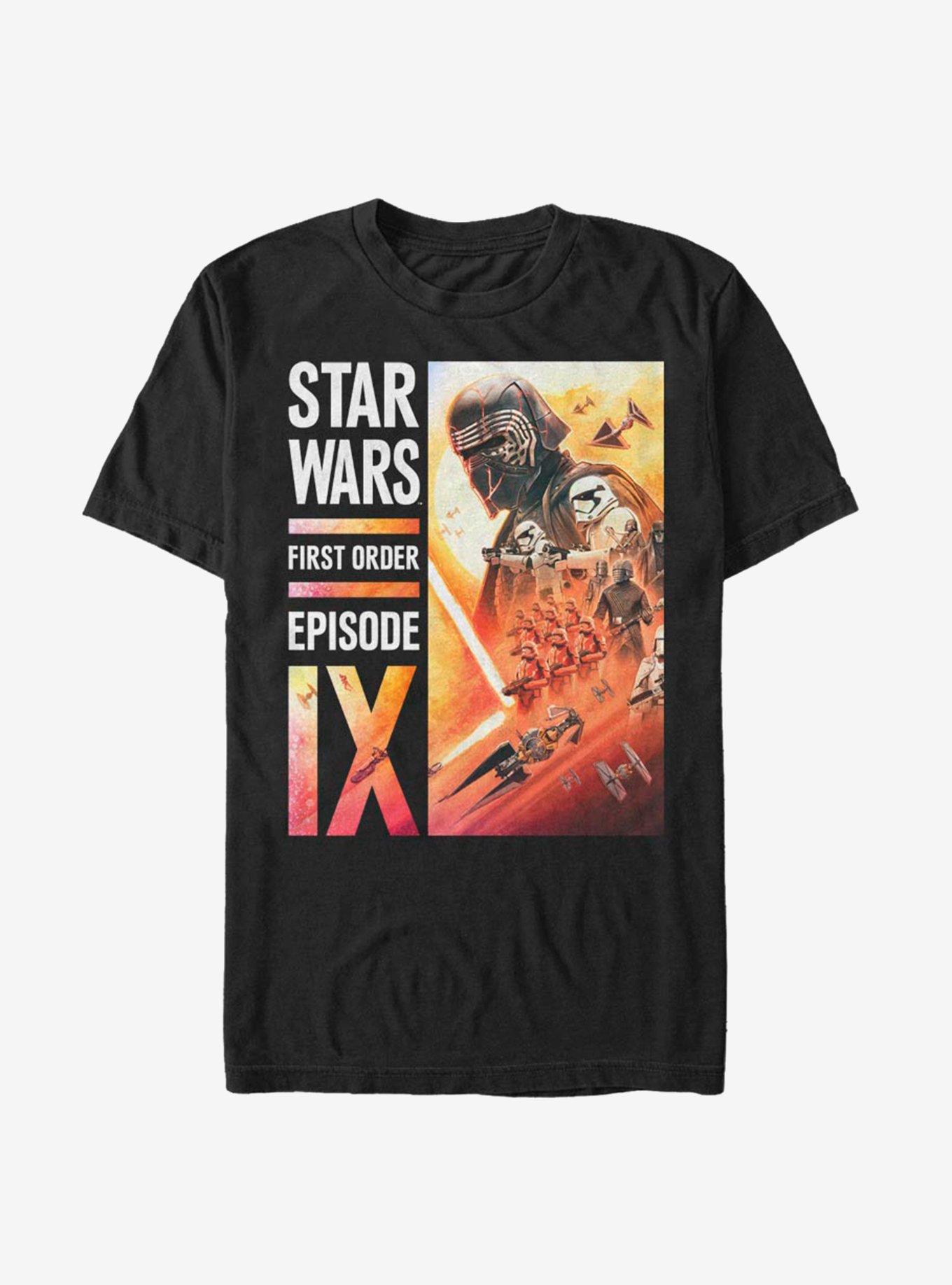 Star Wars Episode IX The Rise Of Skywalker First Order Collage T-Shirt, BLACK, hi-res