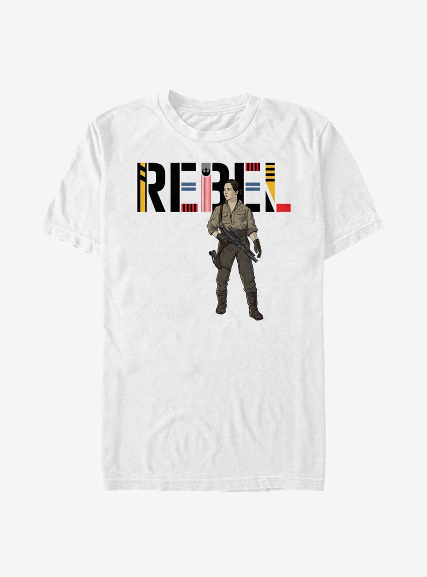 Star Wars Episode IX The Rise Of Skywalker Rebel Rose T-Shirt, WHITE, hi-res