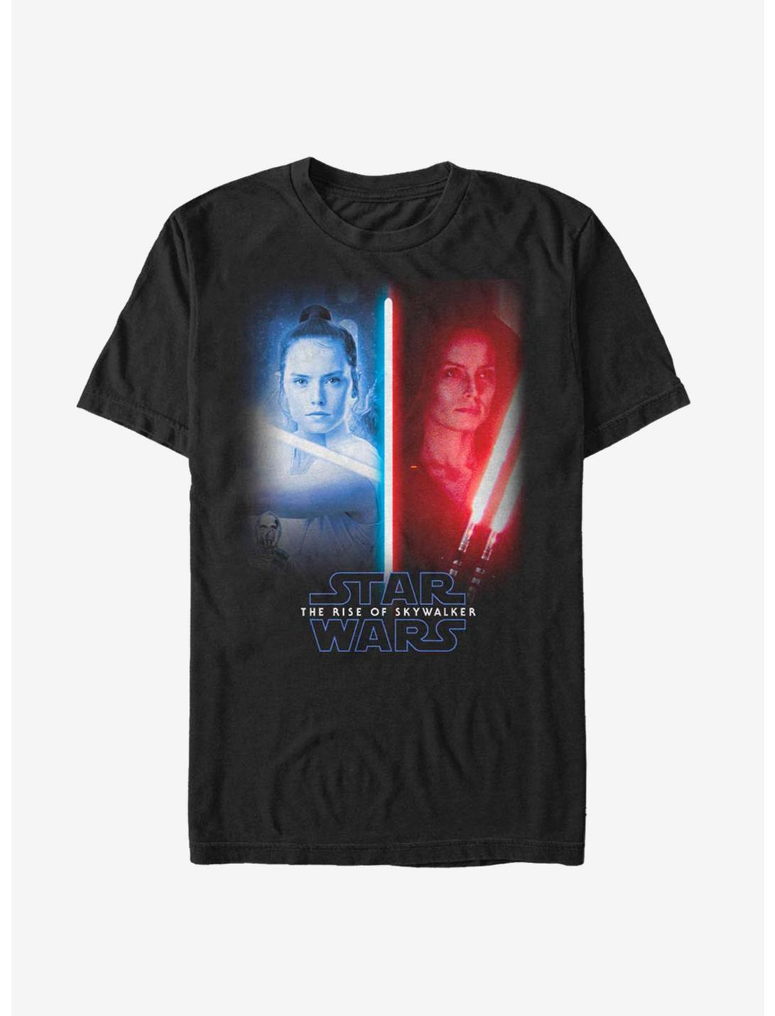 Star Wars Episode IX The Rise Of Skywalker Split Rey T-Shirt, BLACK, hi-res