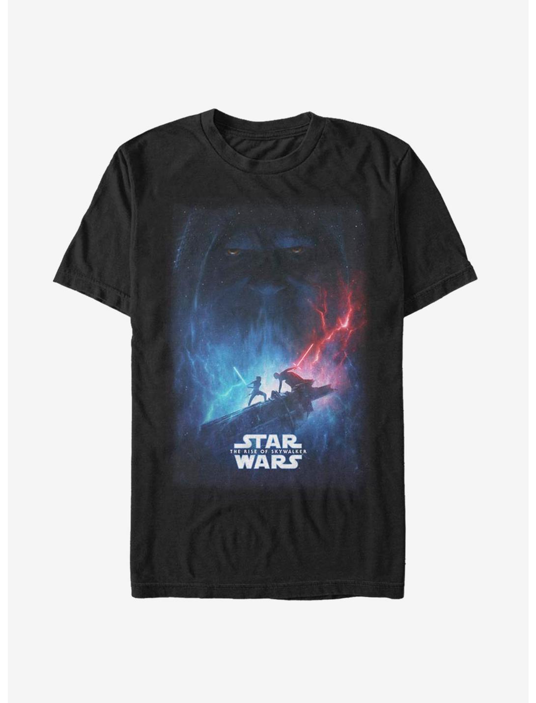 Star Wars Episode IX The Rise Of Skywalker Battle Poster T-Shirt, BLACK, hi-res