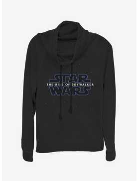 Star Wars Episode IX The Rise Of Skywalker Classic Galaxy Logo Cowlneck Long-Sleeve Womens Top, , hi-res