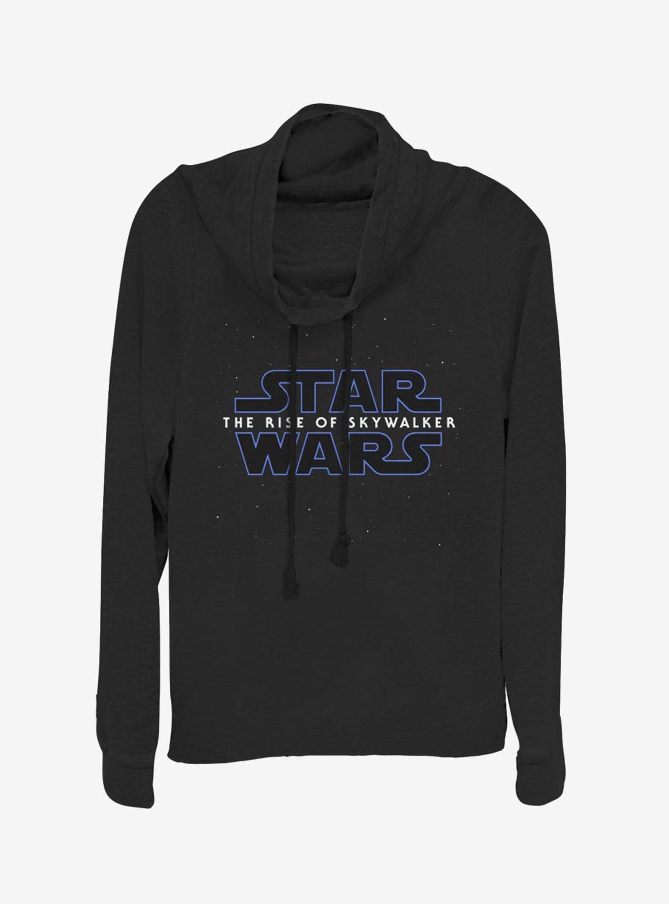 Star Wars Episode IX The Rise Of Skywalker Classic Galaxy Logo Cowlneck Long-Sleeve Womens Top, , hi-res