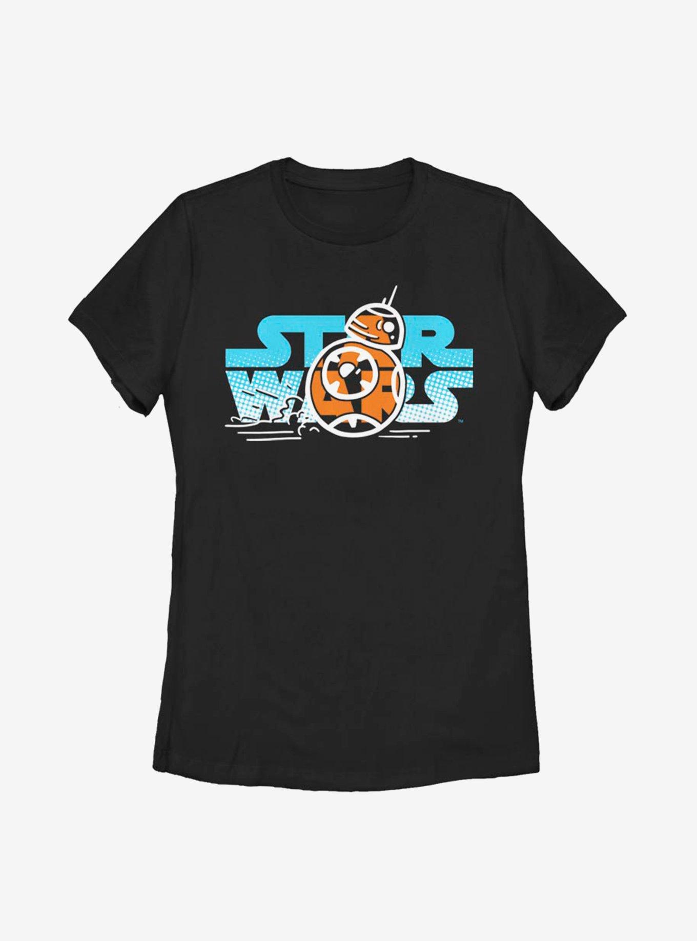 Star Wars Episode IX The Rise Of Skywalker BB-8 Foil Womens T-Shirt, , hi-res