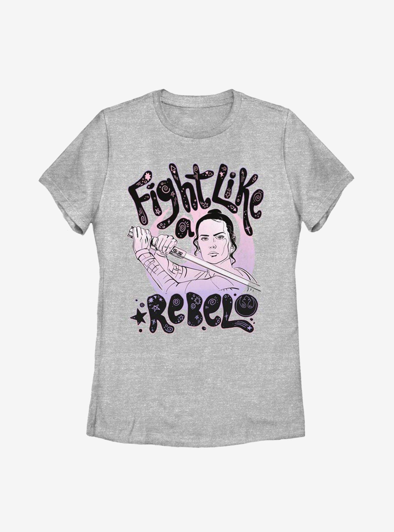 Star Wars Episode IX The Rise Of Skywalker Rebel Girl Womens T-Shirt, ATH HTR, hi-res