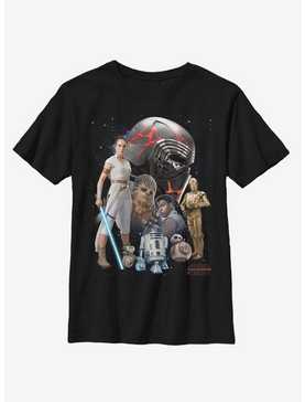 Star Wars Episode IX The Rise Of Skywalker Galaxy Heroes Youth T-Shirt, , hi-res