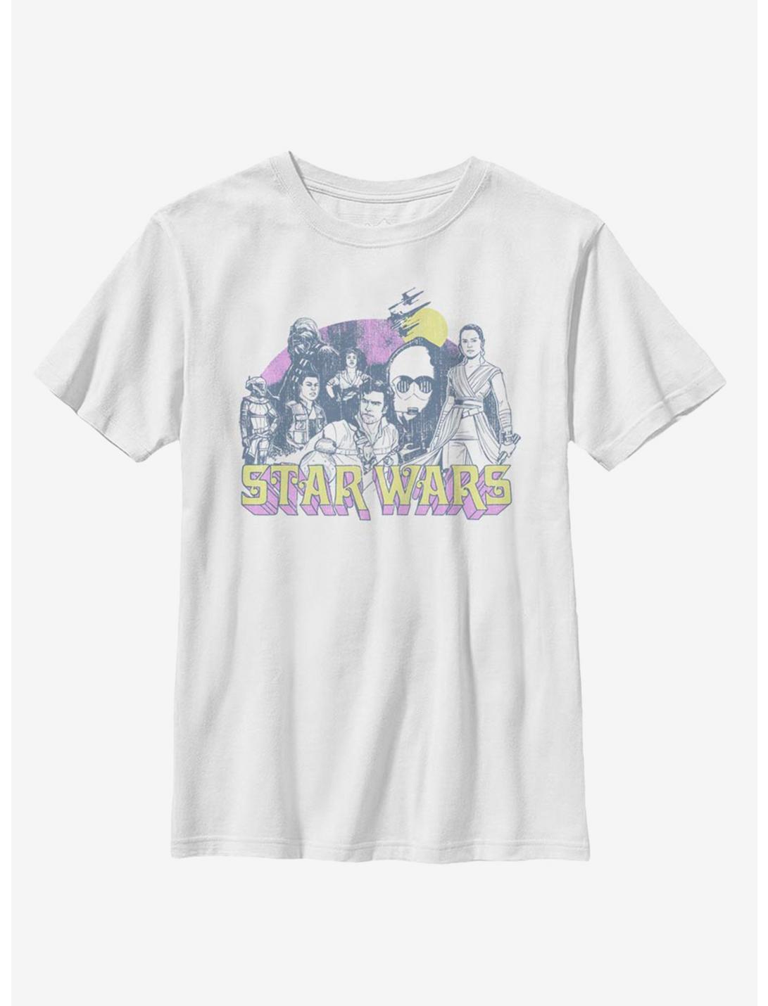 Star Wars Episode IX The Rise Of Skywalker Retro Rebel Youth T-Shirt, WHITE, hi-res