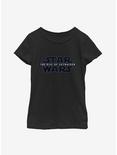 Star Wars Episode IX The Rise Of Skywalker Classic Galaxy Logo Youth Girls T-Shirt, BLACK, hi-res