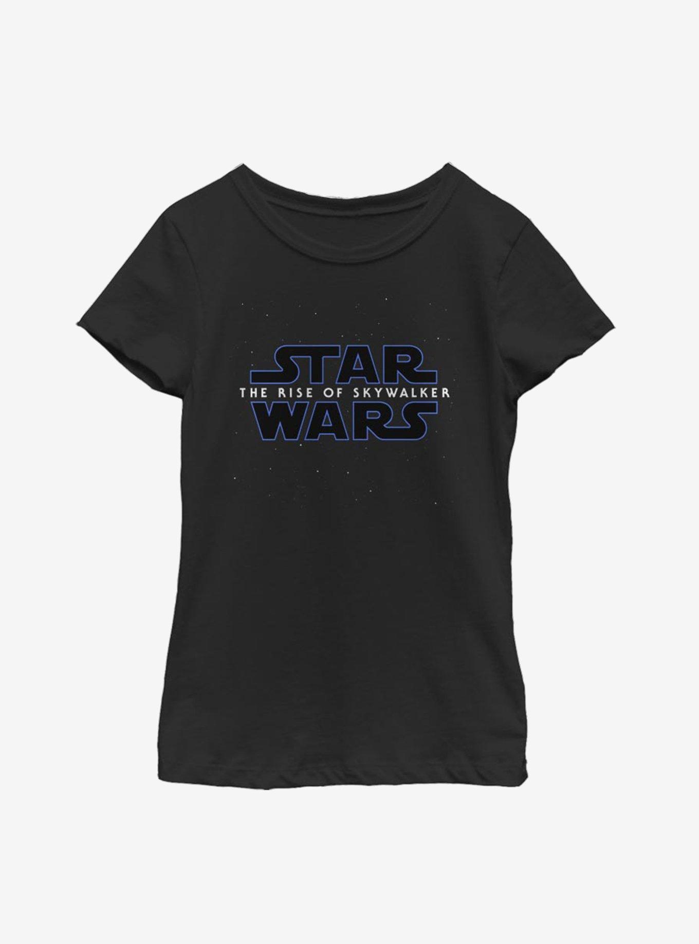 Star Wars Episode IX The Rise Of Skywalker Classic Galaxy Logo Youth Girls T-Shirt, , hi-res