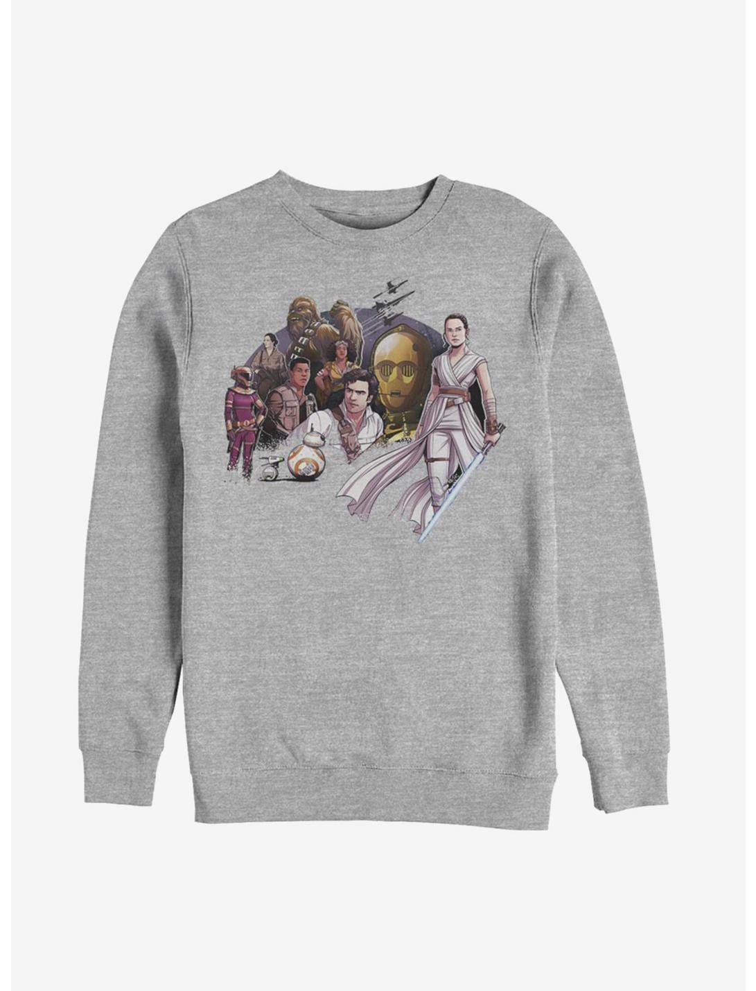 Star Wars Episode IX The Rise Of Skywalker Light Side Sweatshirt, ATH HTR, hi-res