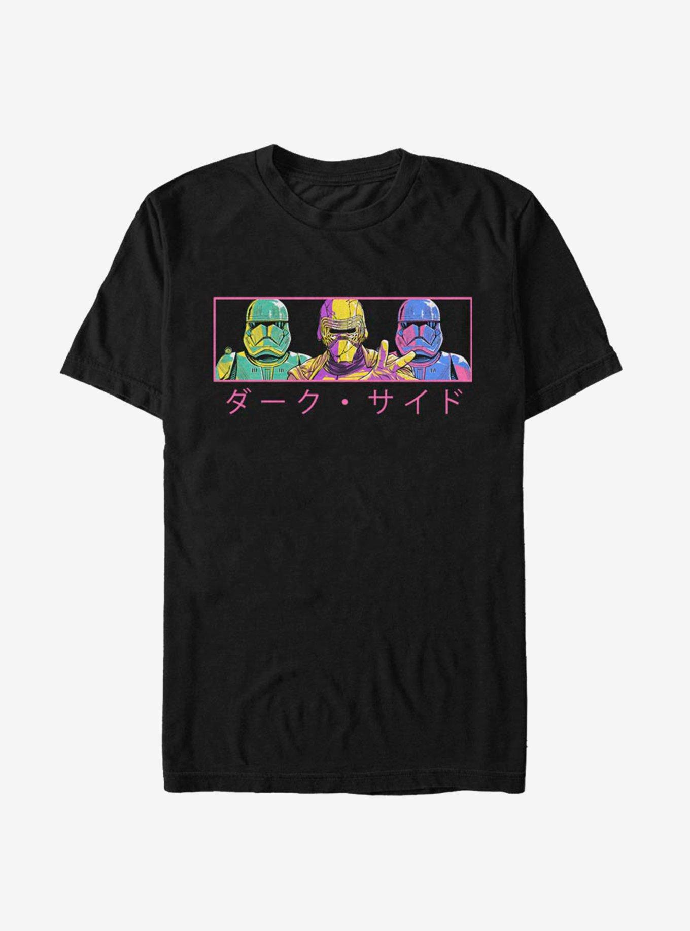 Star Wars Episode IX: The Rise Of Skywalker Line Up Japanese Text T-Shirt