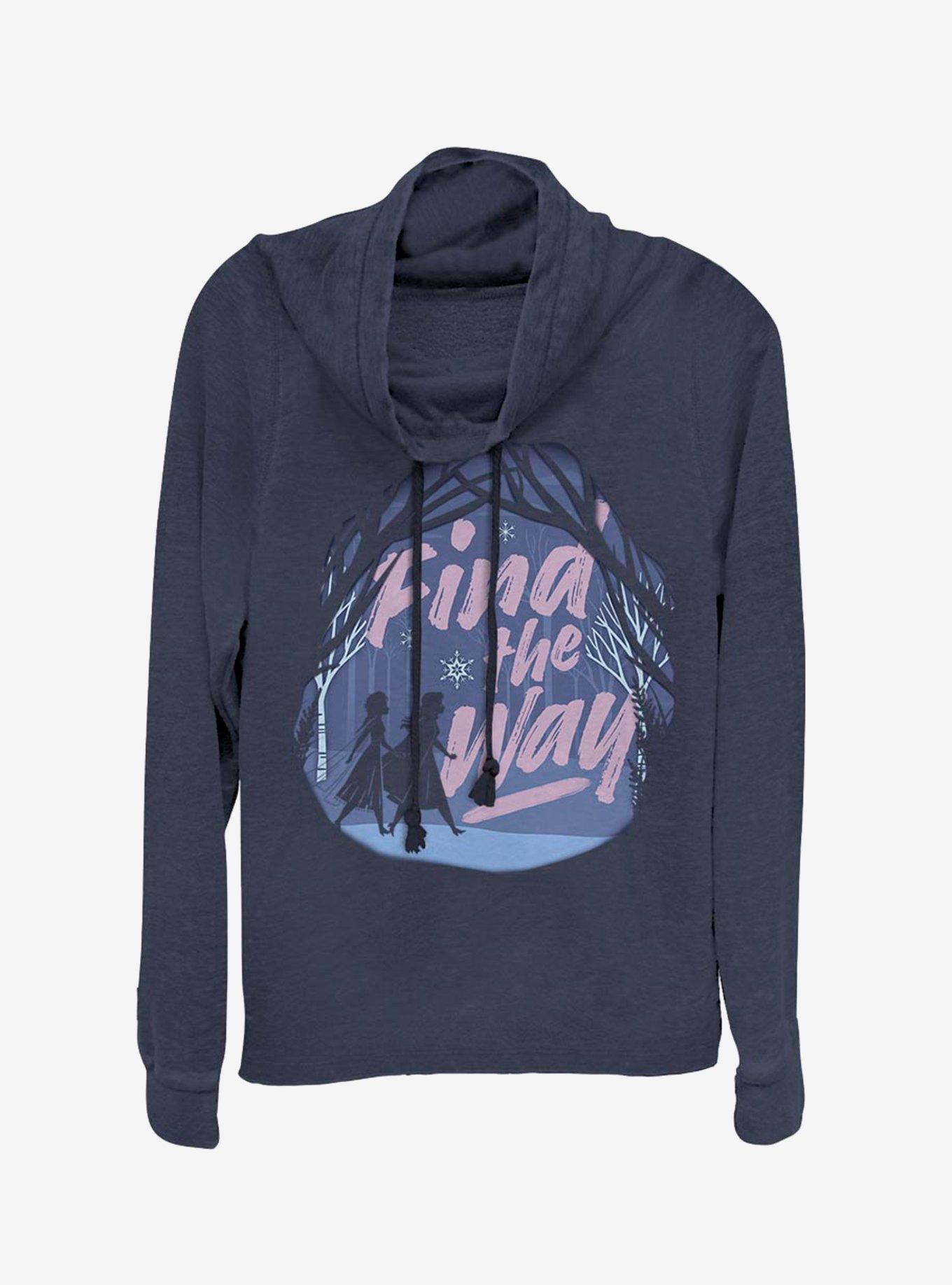 Disney Frozen 2 Find The Way Cowlneck Long-Sleeve Womens Top, , hi-res