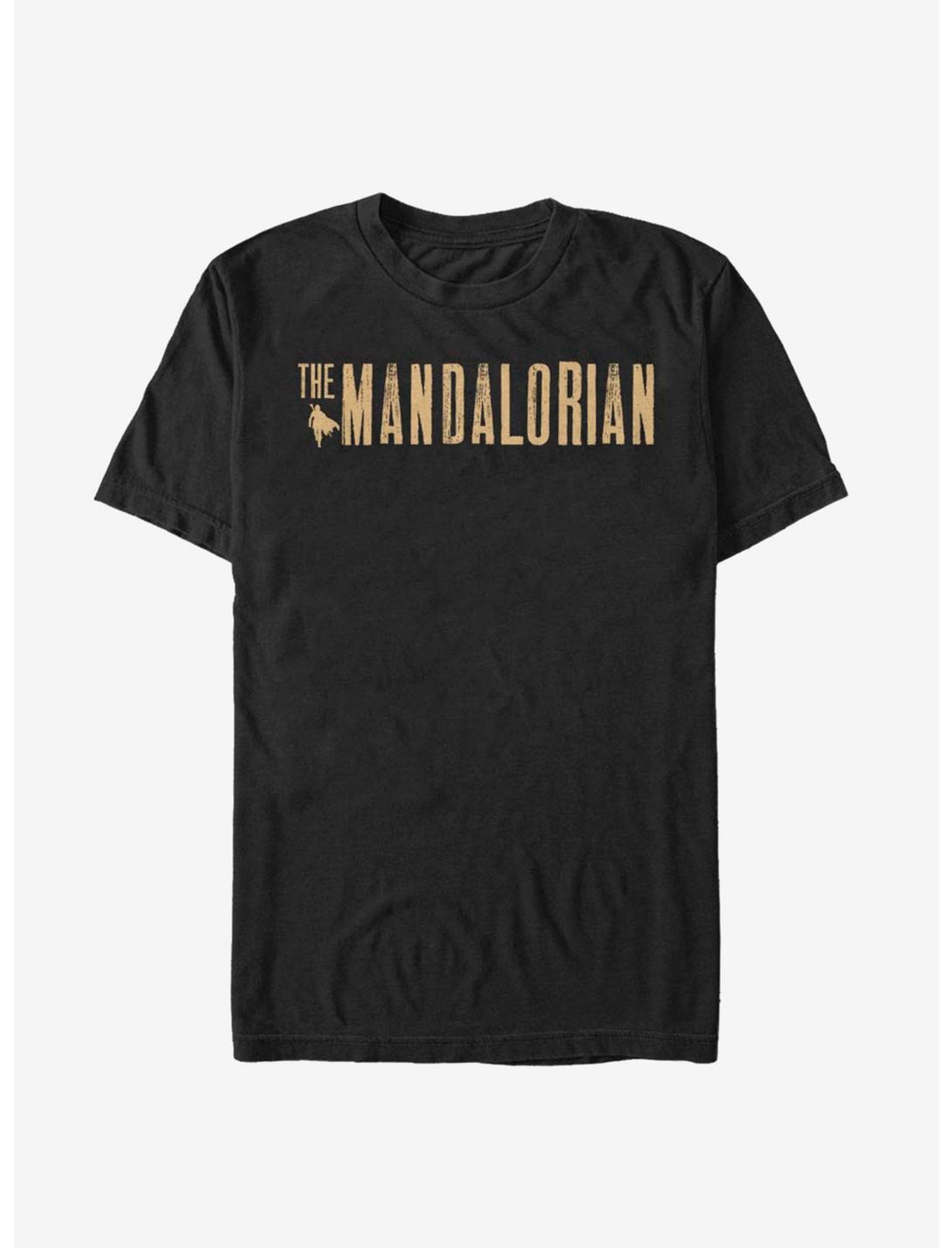 Star Wars The Mandalorian Simplistic Logo T-Shirt, BLACK, hi-res