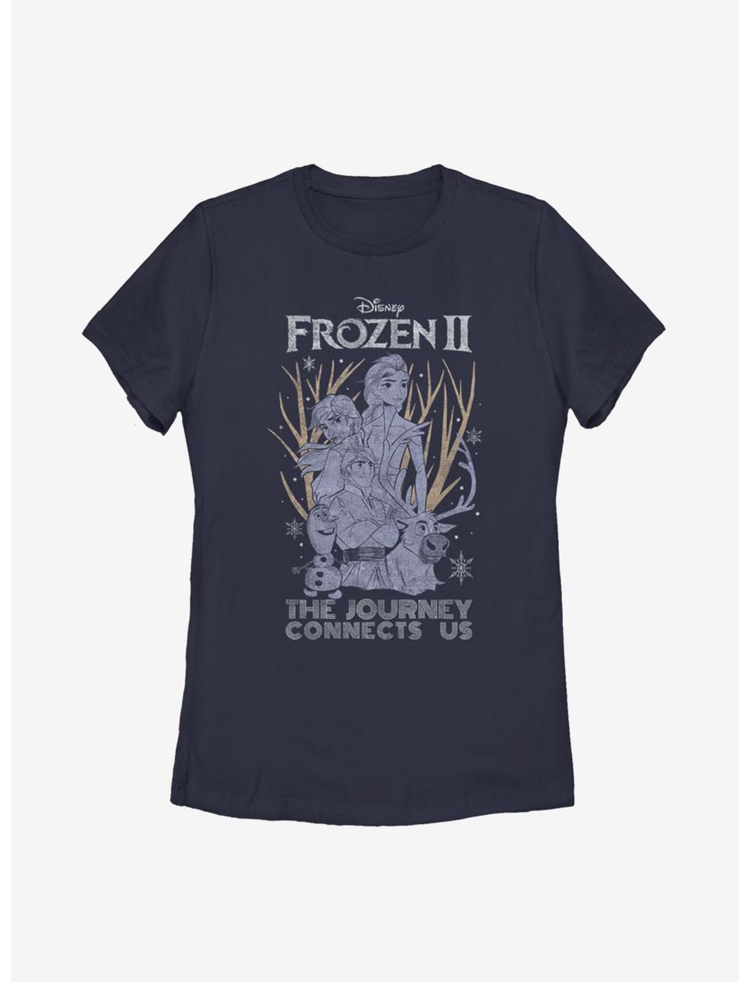 Disney Frozen 2 Sketchy Group Womens T-Shirt, NAVY, hi-res