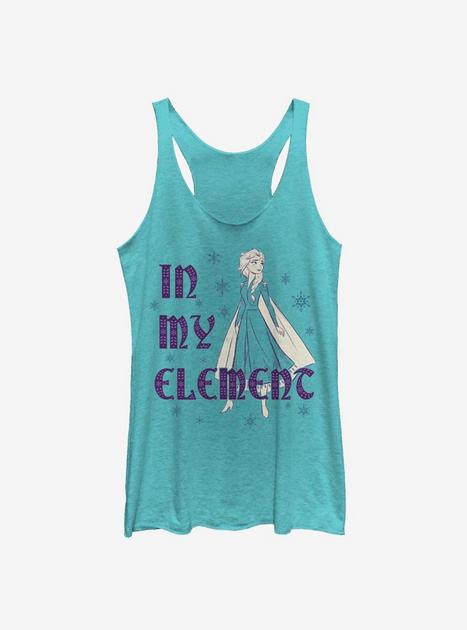 Disney Frozen 2 Elsa Element Womens Tank Top - BLUE | BoxLunch