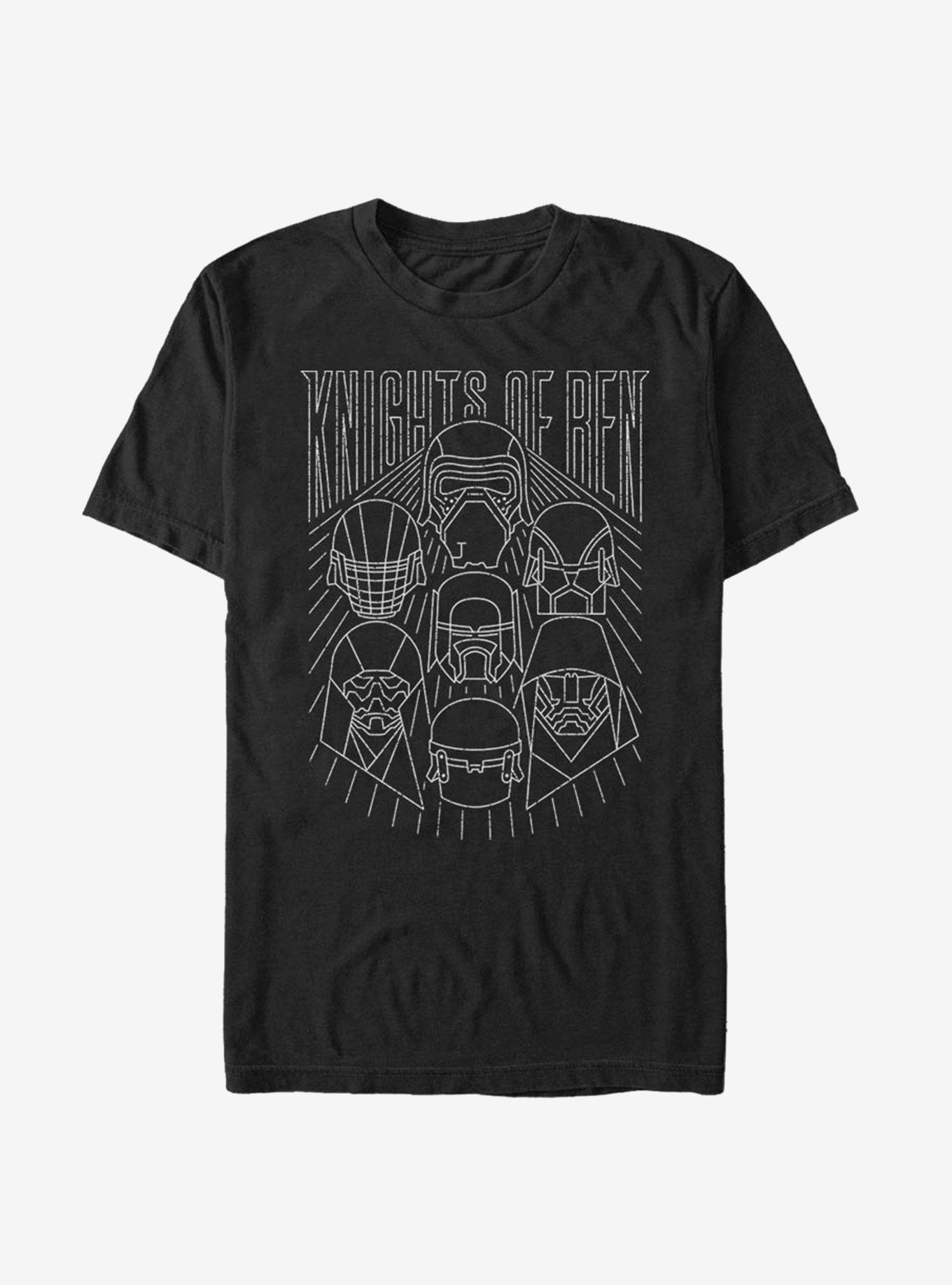 Star Wars Episode IX The Rise Of Skywalker Knights Of Ren Helmets T-Shirt, BLACK, hi-res