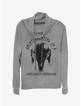 Star Wars The Mandalorian Complicated Profession Cowlneck Long-Sleeve Womens Top, , hi-res
