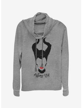 Disney Maleficent: Mistress Of Evil Red Lips Cowlneck Long-Sleeve Womens Top, , hi-res
