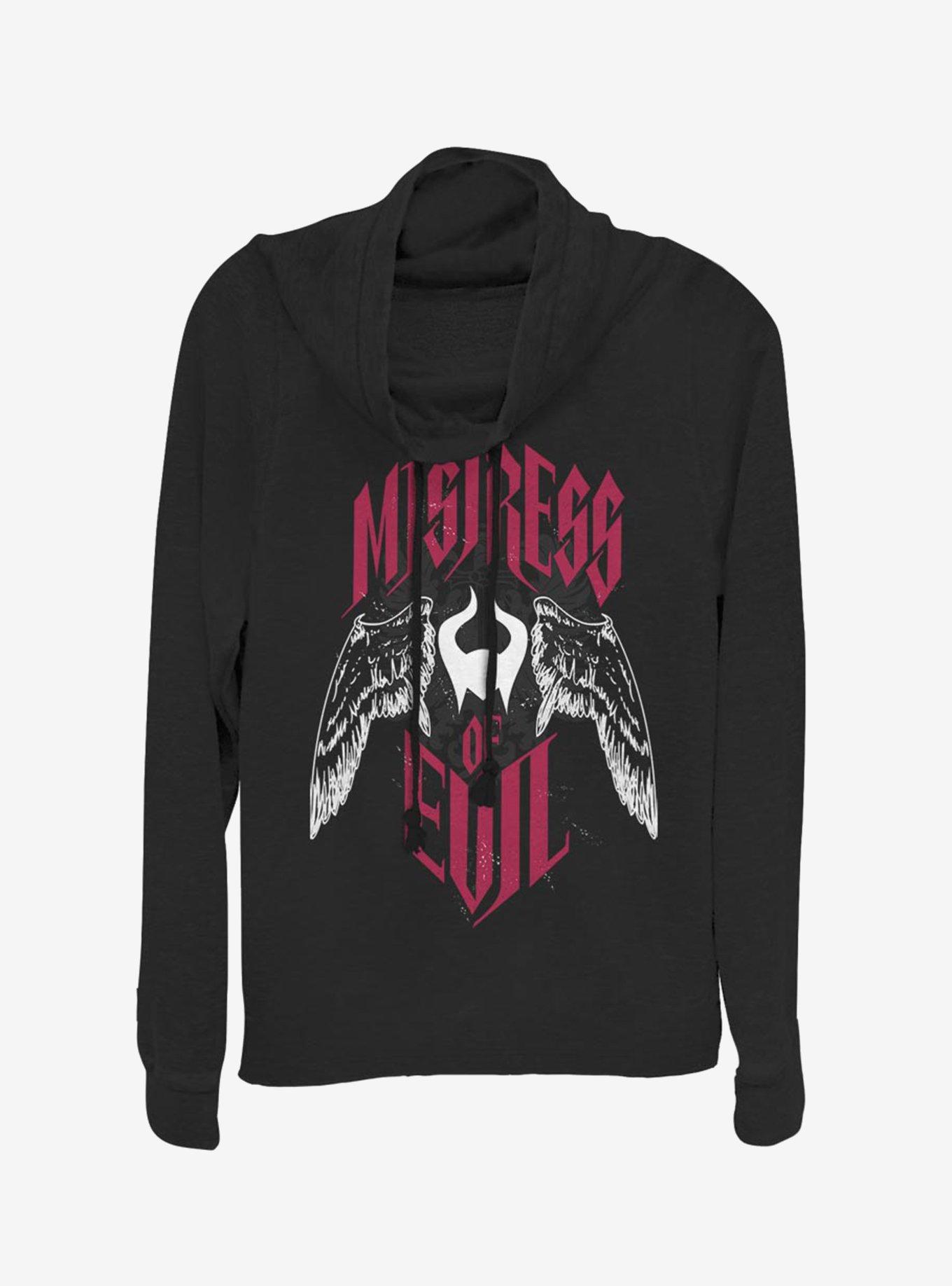 Disney Maleficent: Mistress Of Evil With Wings Cowlneck Long-Sleeve Womens Top, , hi-res