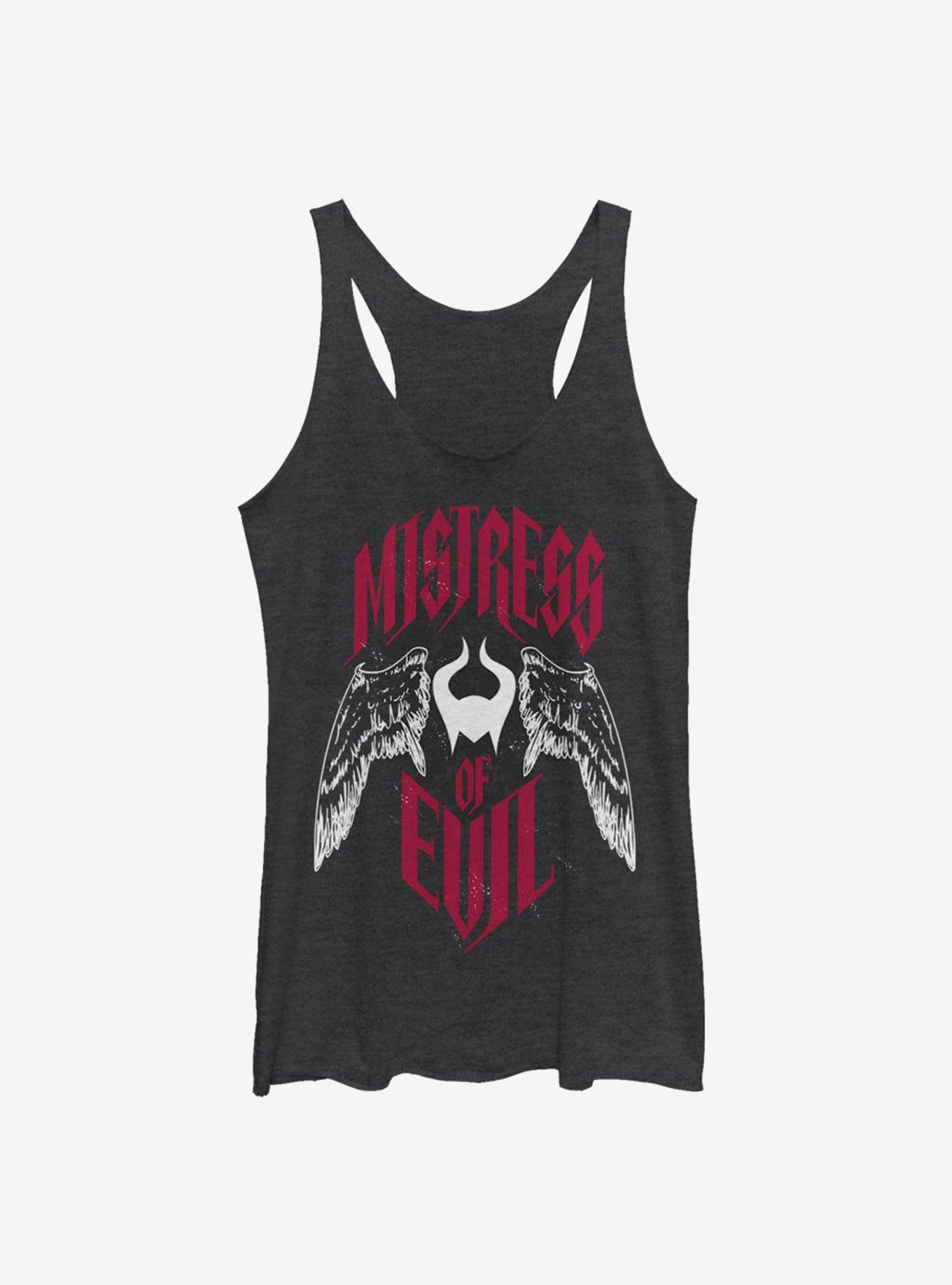 Disney Maleficent: Mistress Of Evil With Wings Womens Tank Top, BLK HTR, hi-res