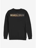 Star Wars The Mandalorian Logo Sweatshirt, BLACK, hi-res