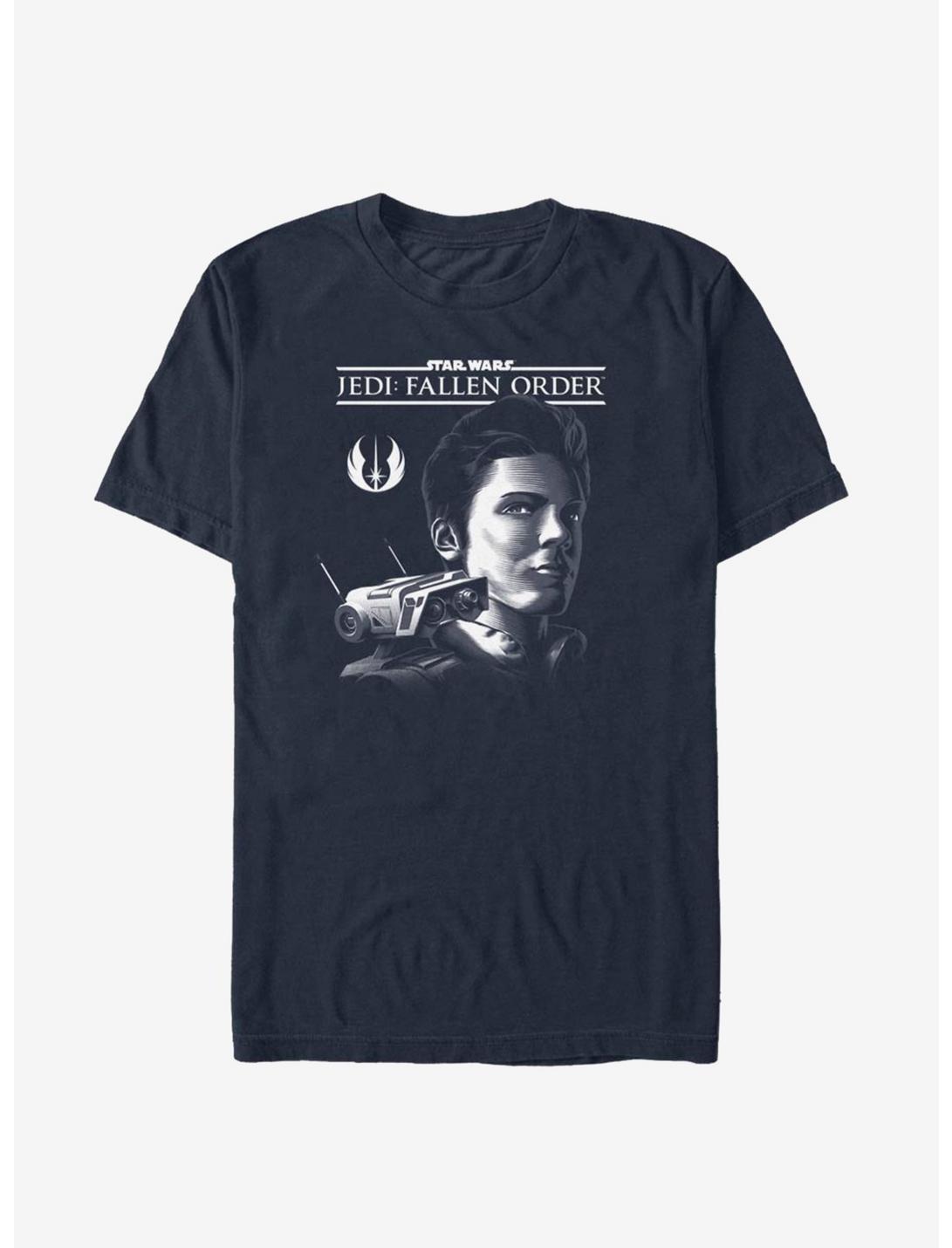 Star Wars Jedi Fallen Order Kal Profile T-Shirt, NAVY, hi-res