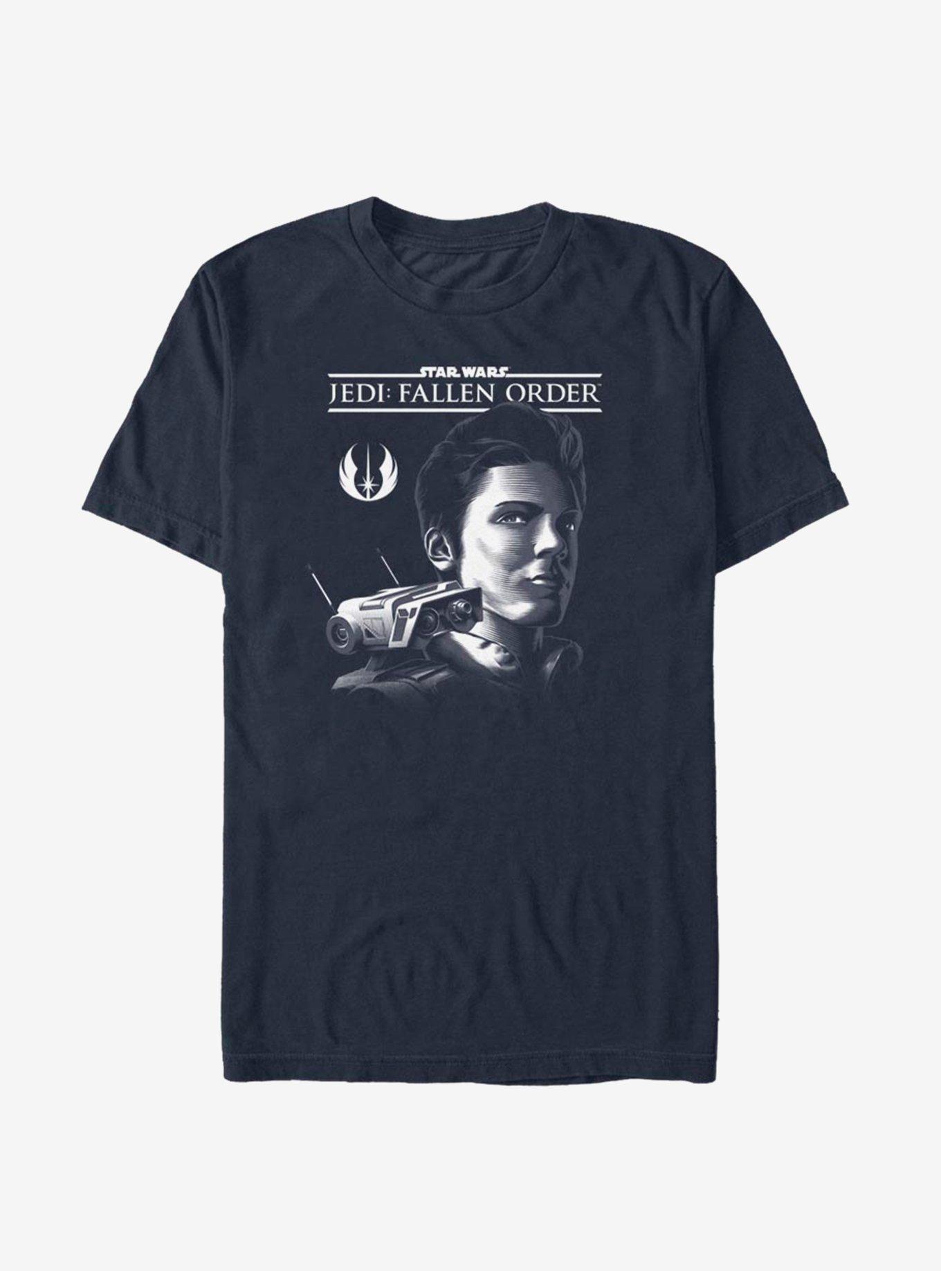 Star Wars Jedi Fallen Order Kal Profile T-Shirt, NAVY, hi-res