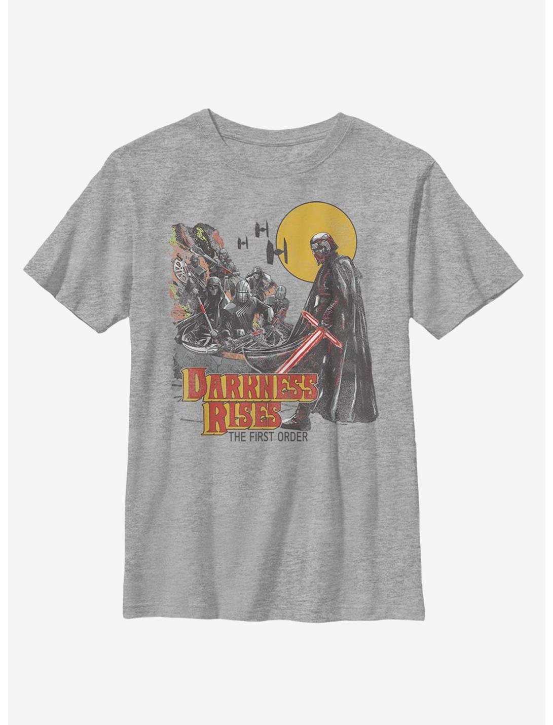 Star Wars Episode IX The Rise Of Skywalker Darkness Rises Youth T-Shirt, ATH HTR, hi-res