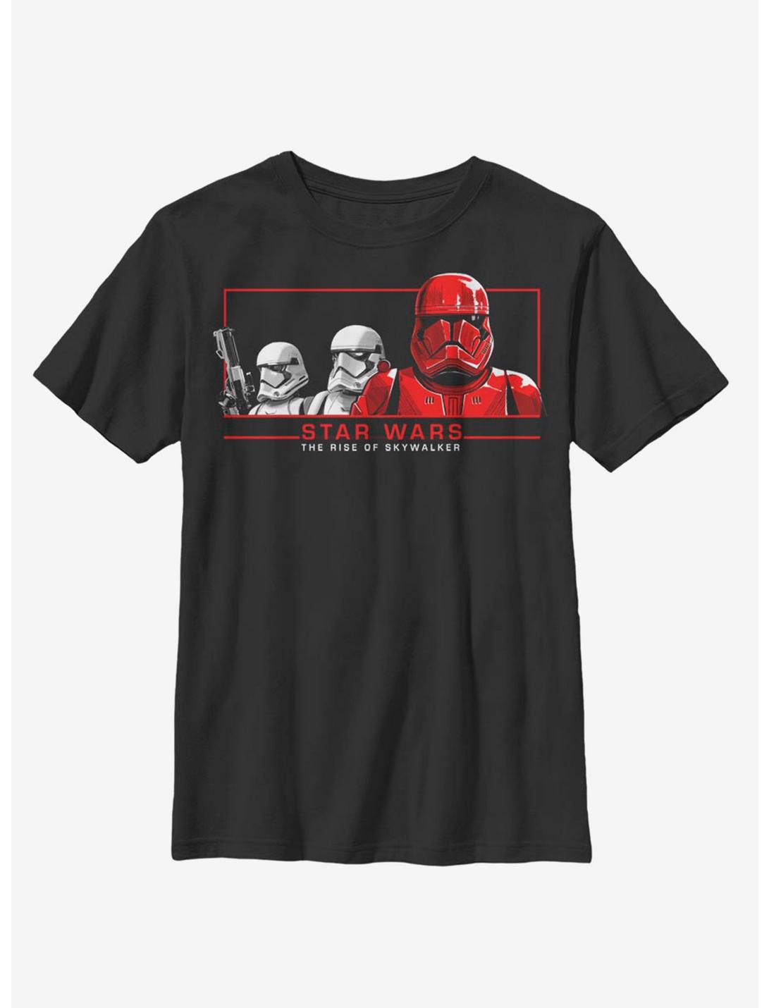 Star Wars Episode IX The Rise Of Skywalker Troopers Youth T-Shirt, BLACK, hi-res