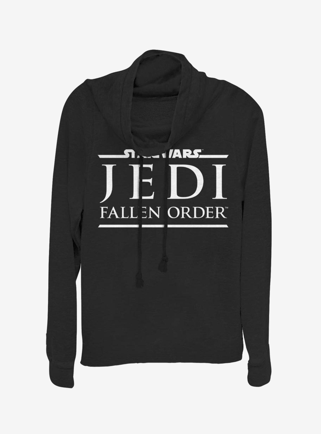 Star Wars Jedi Fallen Order Logo Cowlneck Long-Sleeve Womens Top