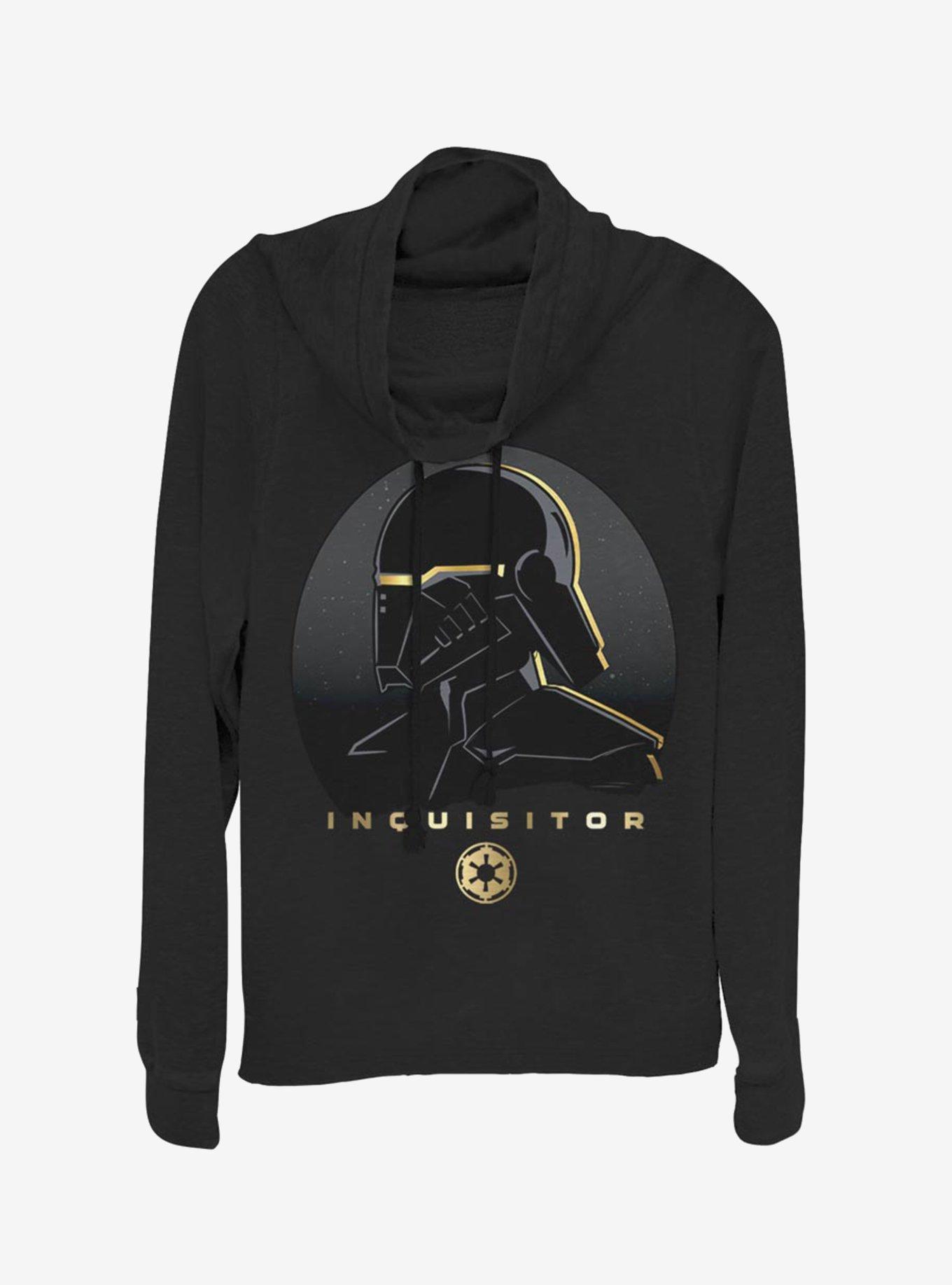 Star Wars Jedi Fallen Order Inquisitor Gold Cowlneck Long-Sleeve Womens Top, , hi-res