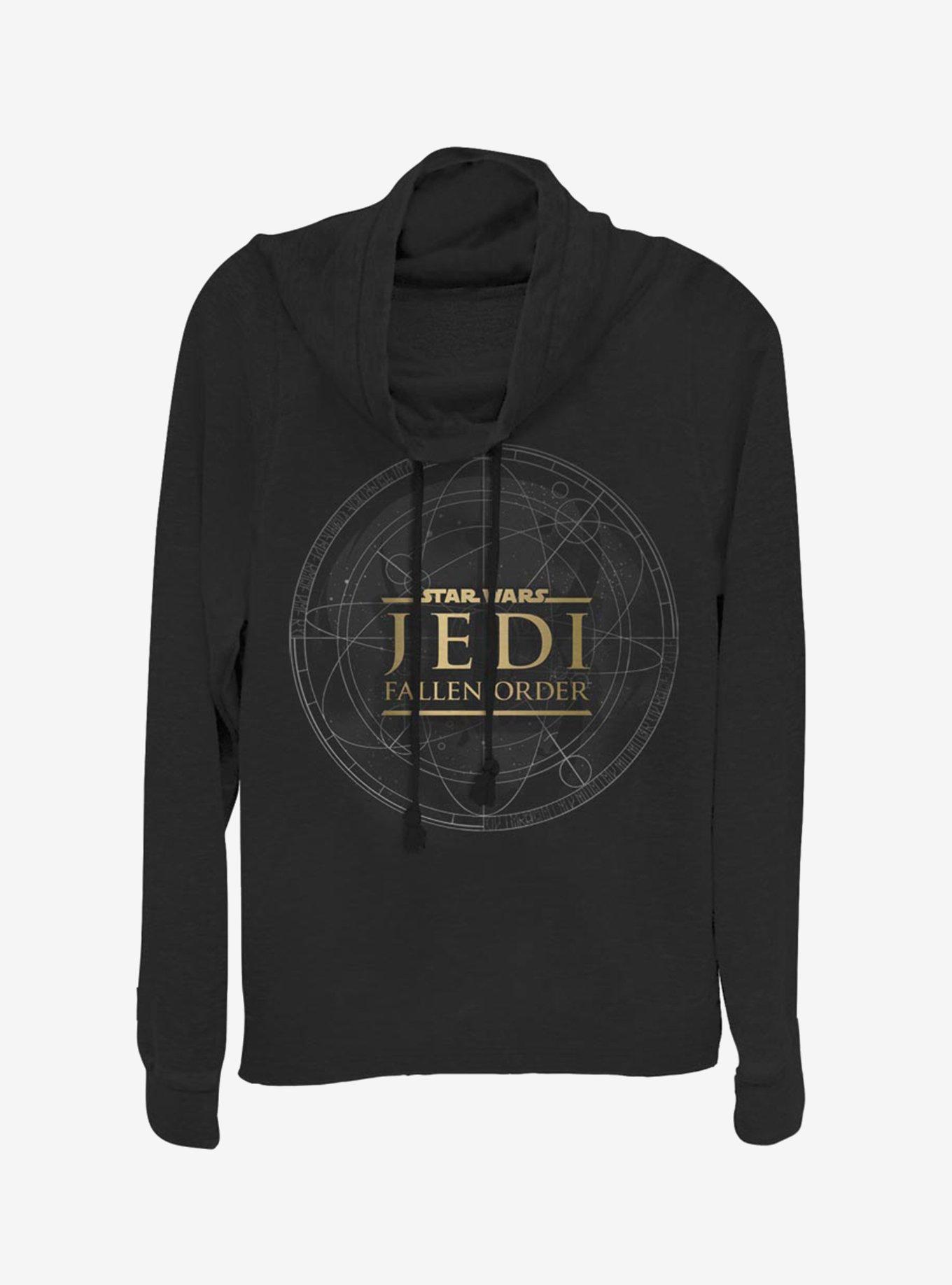 Star Wars Jedi Fallen Order Jedi Map Cowlneck Long-Sleeve Womens Top, , hi-res