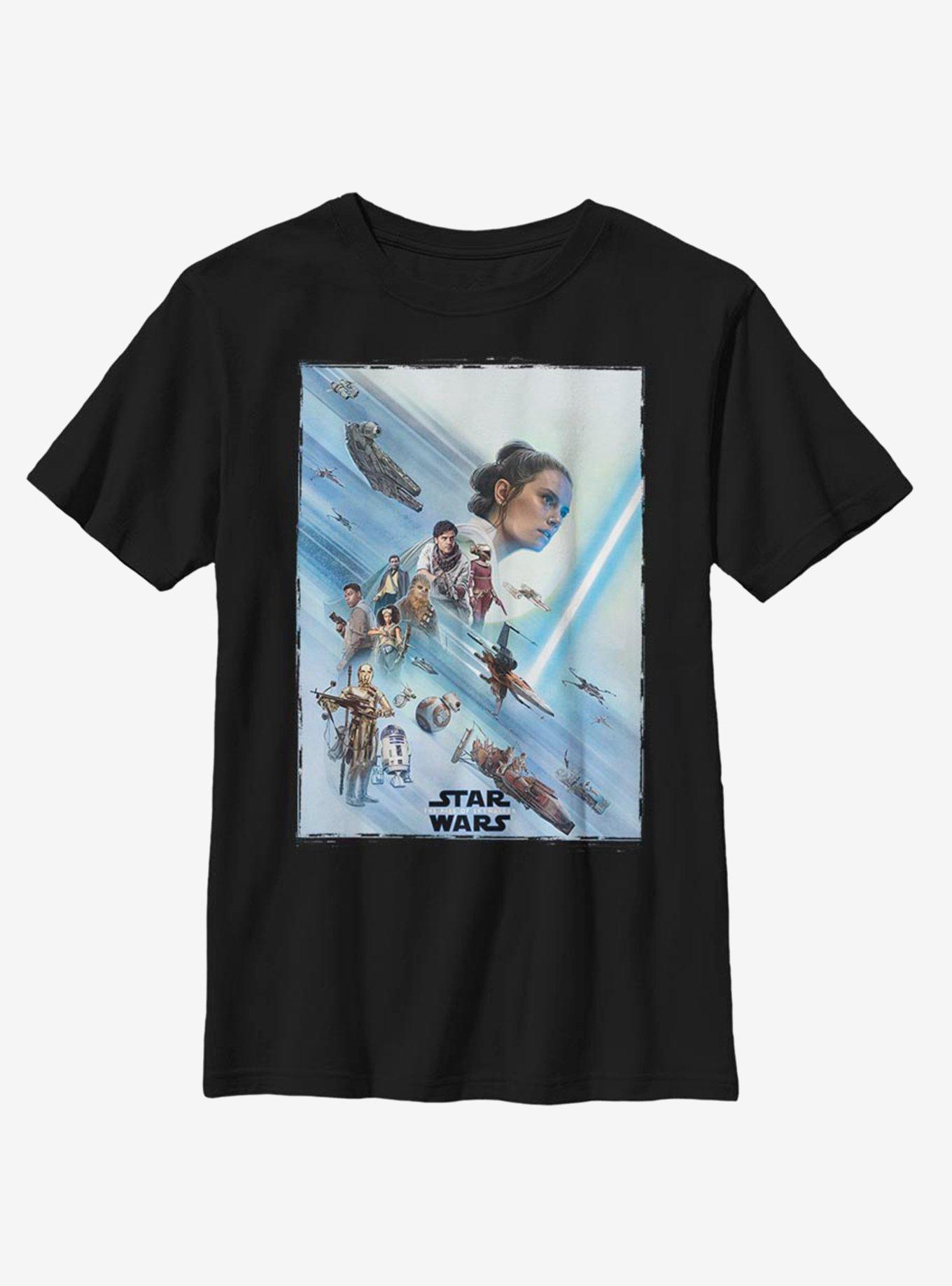 Star Wars Episode IX The Rise Of Skywalker Rey Poster Youth T-Shirt, , hi-res