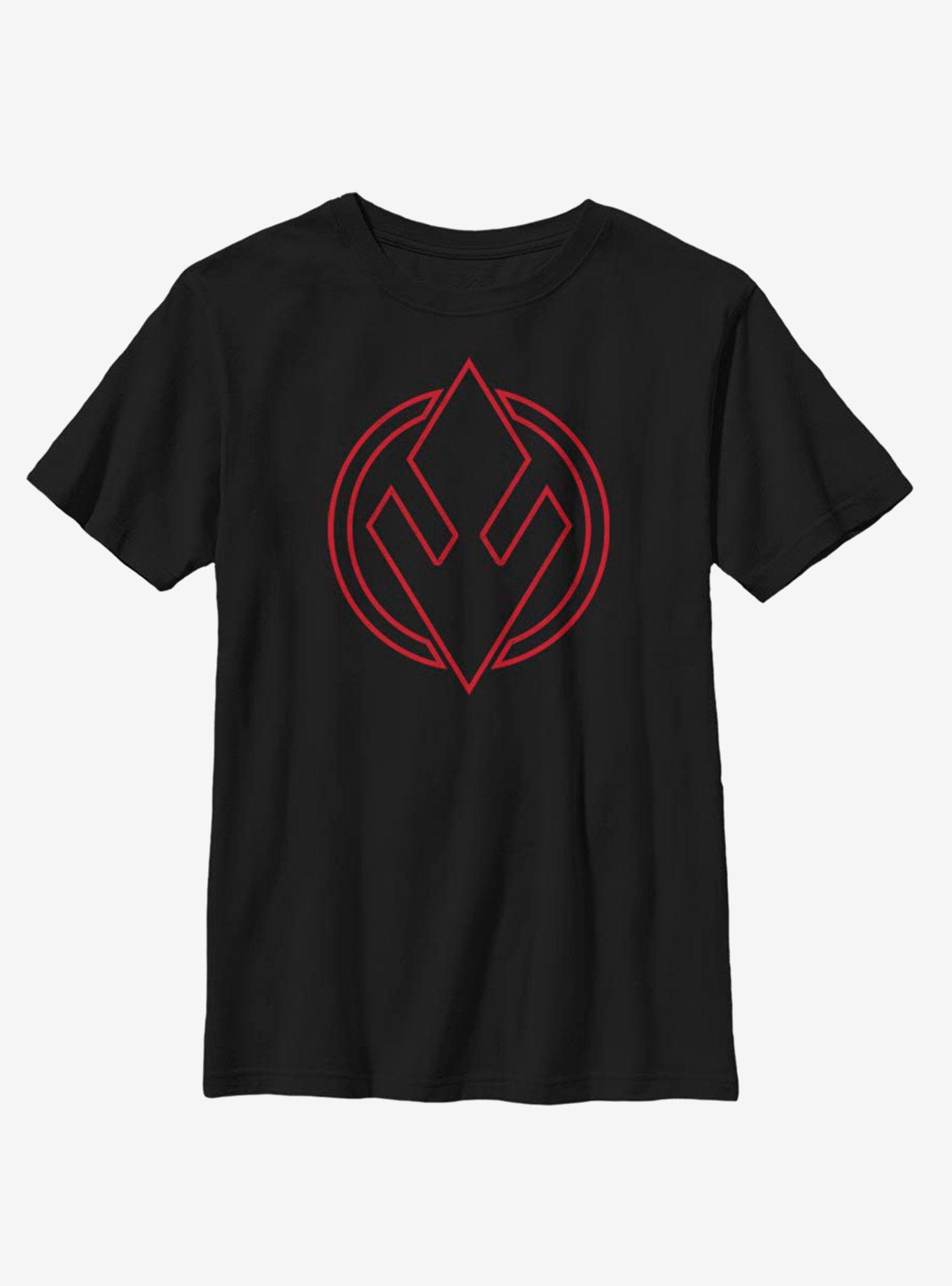 Star Wars Episode IX The Rise Of Skywalker Sith Trooper Emblem Youth T-Shirt, , hi-res