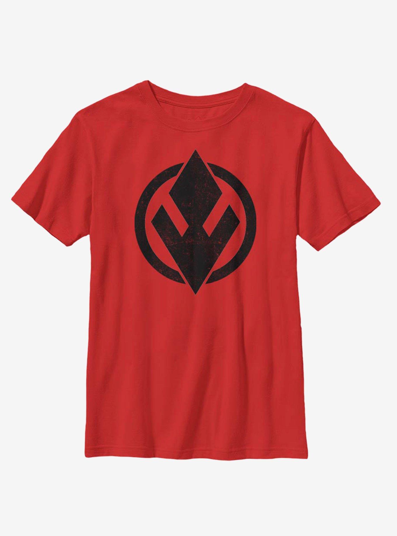 Star Wars Episode IX The Rise Of Skywalker Sith Trooper Solid Emblem Youth T-Shirt, , hi-res