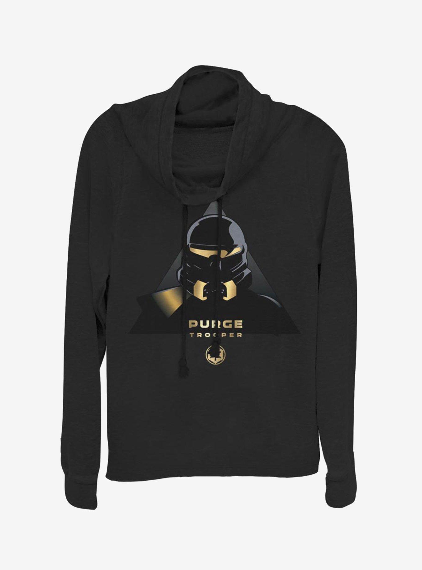 Star Wars Jedi Fallen Order Purge Trooper Gold Cowlneck Long-Sleeve Womens Top, , hi-res