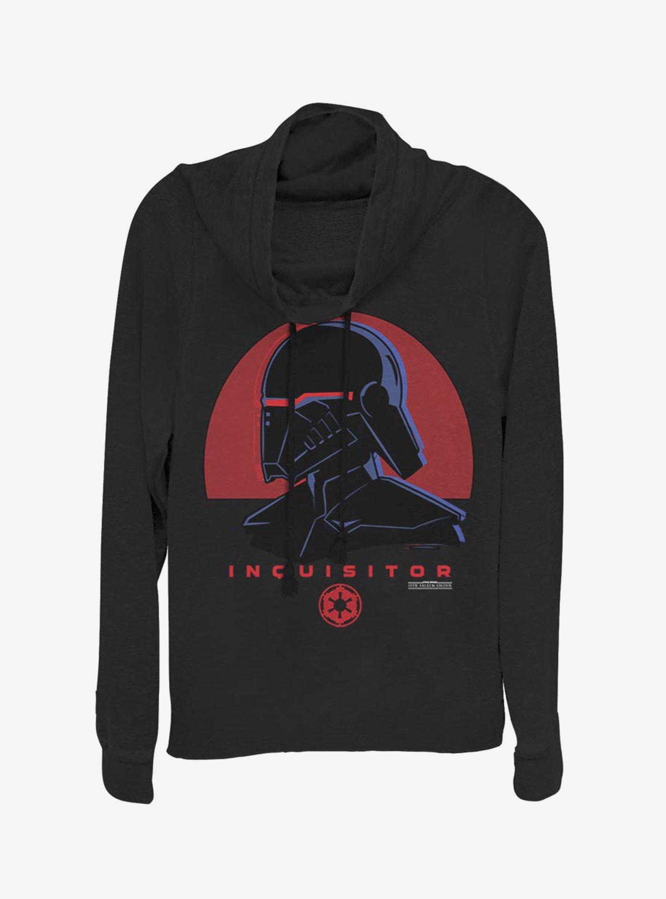 Star Wars Jedi Fallen Order Red Sun Inquisitor Cowlneck Long-Sleeve Womens Top, , hi-res