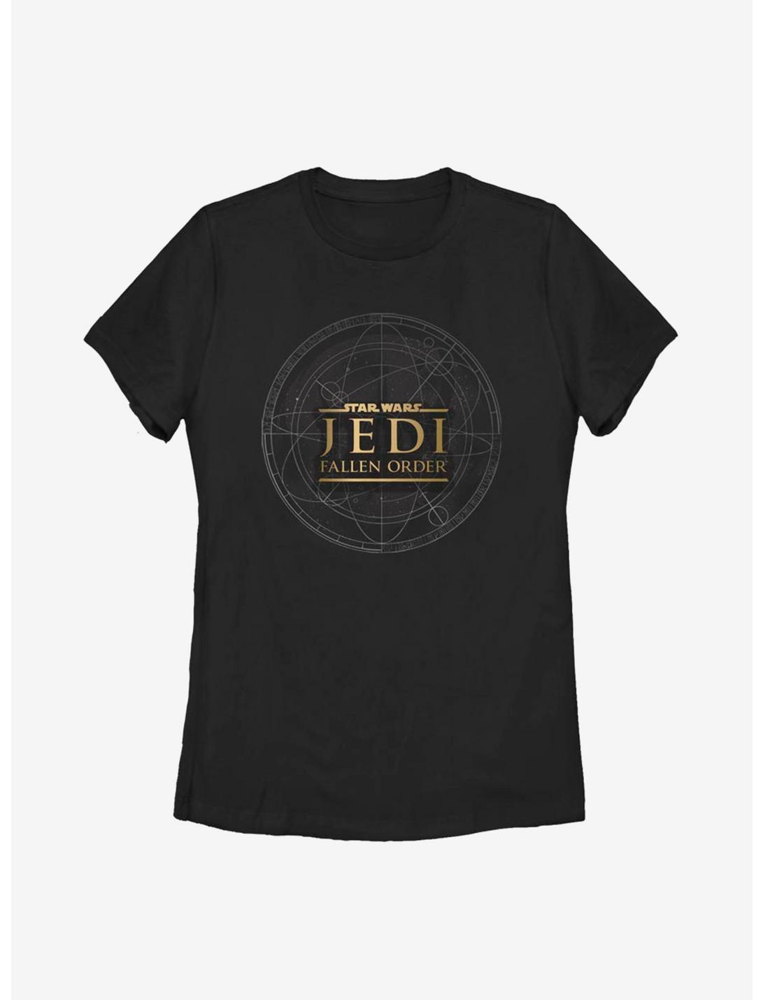 Star Wars Jedi Fallen Order Jedi Map Womens T-Shirt, BLACK, hi-res