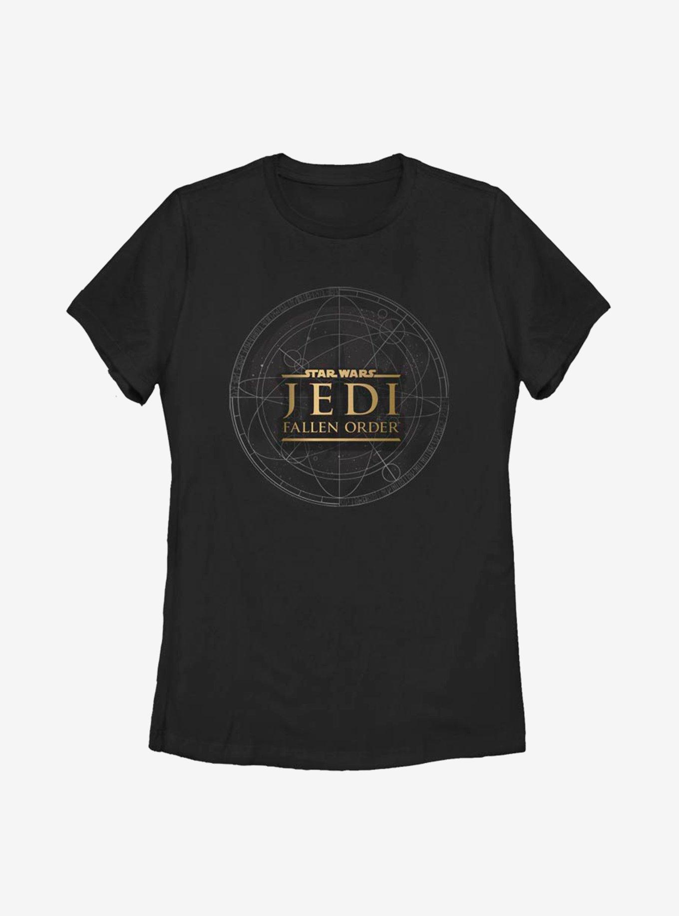 Star Wars Jedi Fallen Order Jedi Map Womens T-Shirt, BLACK, hi-res