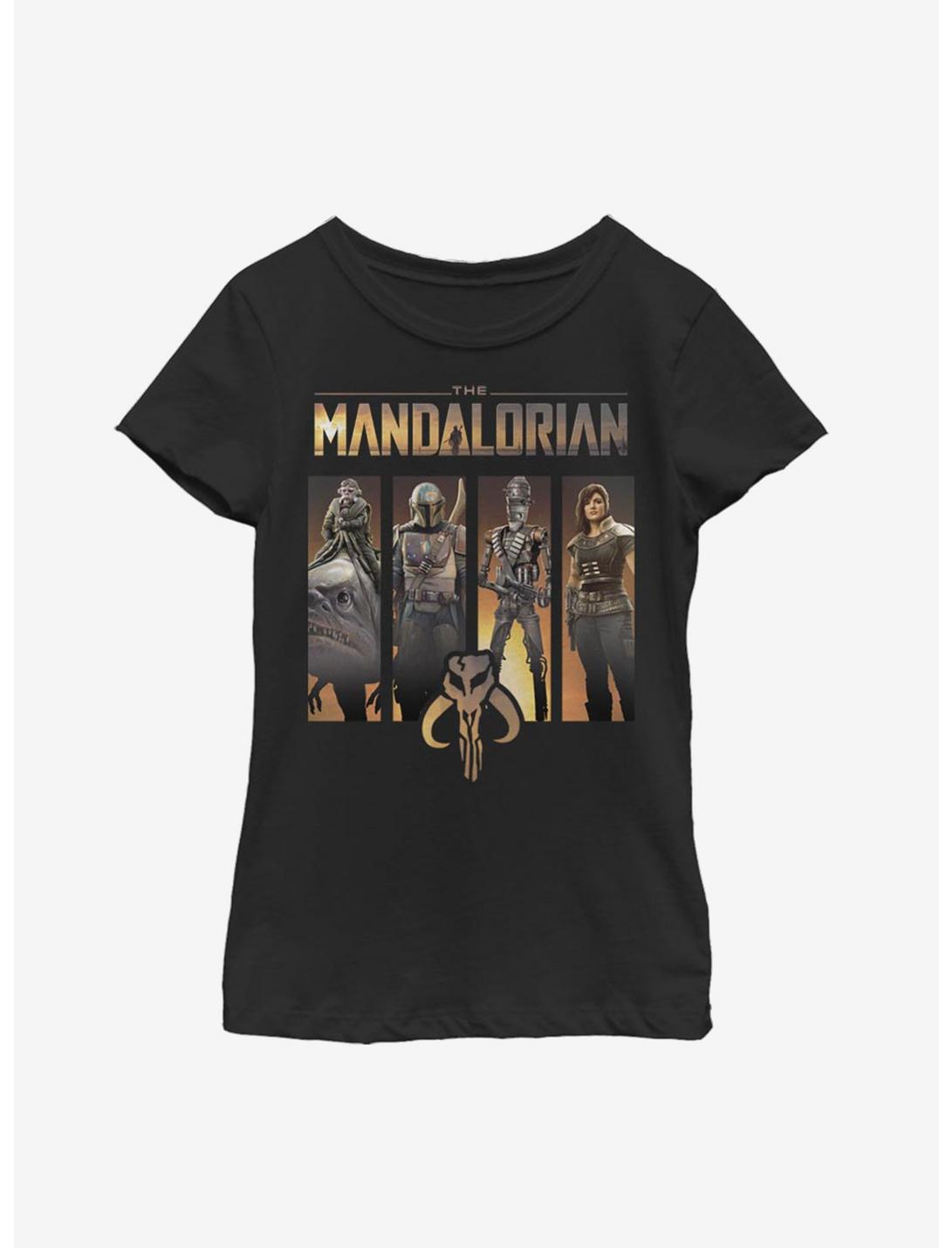 Star Wars The Mandalorian Boba Box Up Youth Girls T-Shirt, BLACK, hi-res