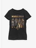 Star Wars The Mandalorian Boba Box Up Youth Girls T-Shirt, BLACK, hi-res