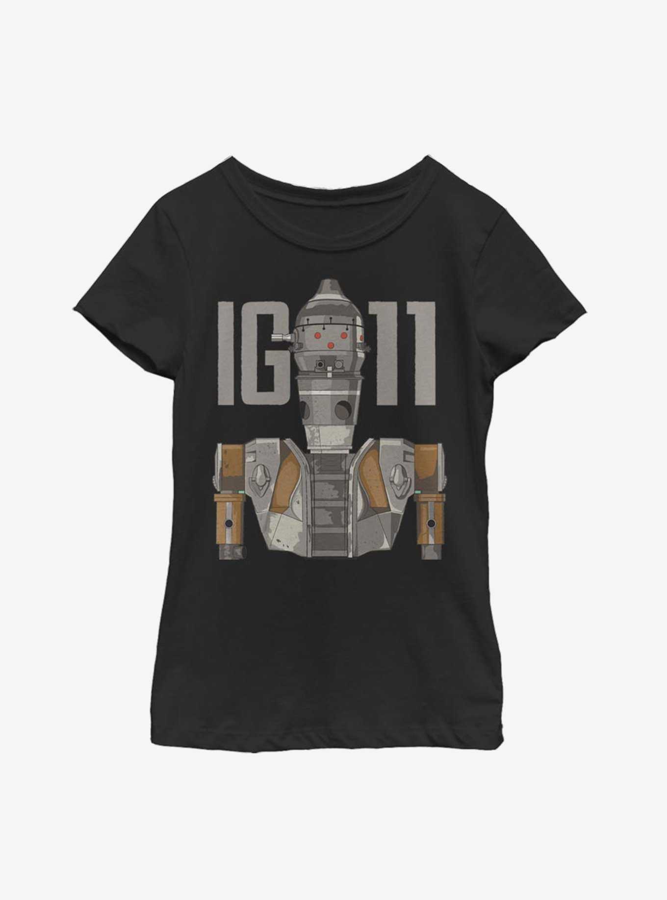 Star Wars The Mandalorian IG-11 Illustrated Youth Girls T-Shirt, , hi-res